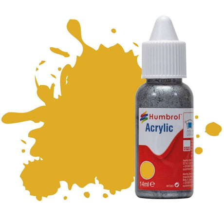 Humbrol No 16 Gold - Metallic - 14ml Acrylic Dropper Bottle -  -  - Model Realm
