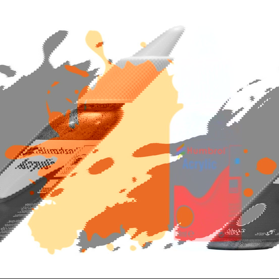 Humbrol No 18 Orange - Gloss - 14ml Acrylic Dropper Bottle -  -  - Model Realm