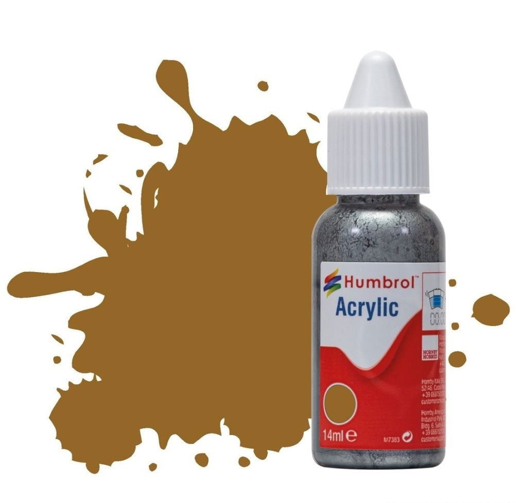 Humbrol No 26 Khaki - Matt - 14ml Acrylic Dropper Bottle -  -  - Model Realm