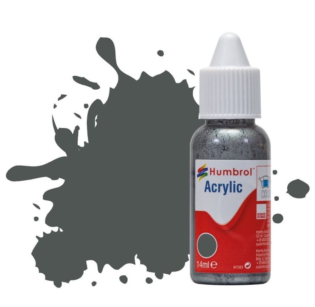 Humbrol No 27 Sea Grey - Matt - 14ml Acrylic Dropper Bottle -  -  - Model Realm