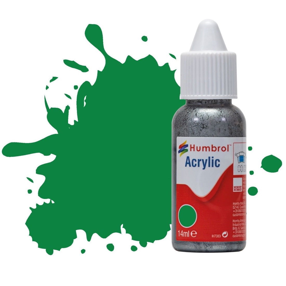 Humbrol No 2 Emerald Green - Gloss - 14ml Acrylic Dropper Bottle -  -  - Model Realm