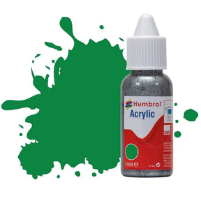 Humbrol No 2 Emerald Green - Gloss - 14ml Acrylic Dropper Bottle - Model Realm
