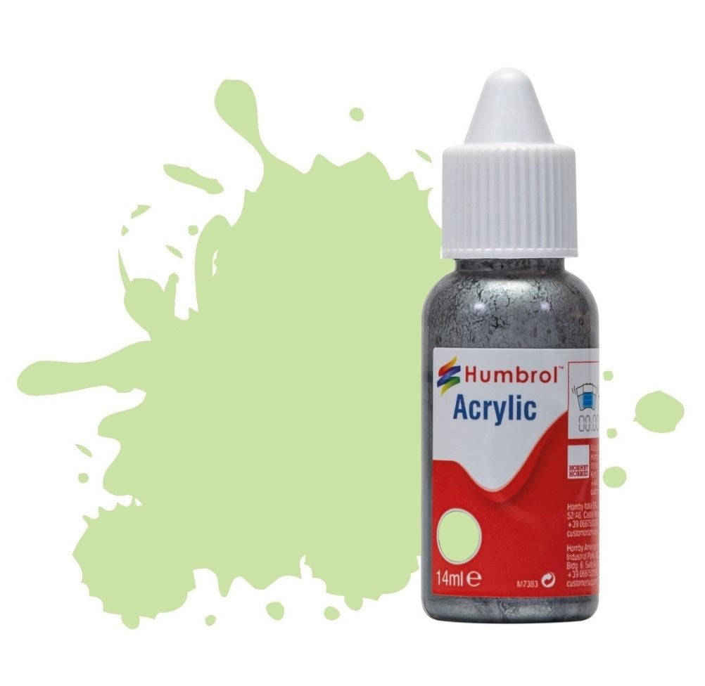 Humbrol No 36 Pastel Green Matt - 14ml Acrylic Dropper Bottle -  -  - Model Realm