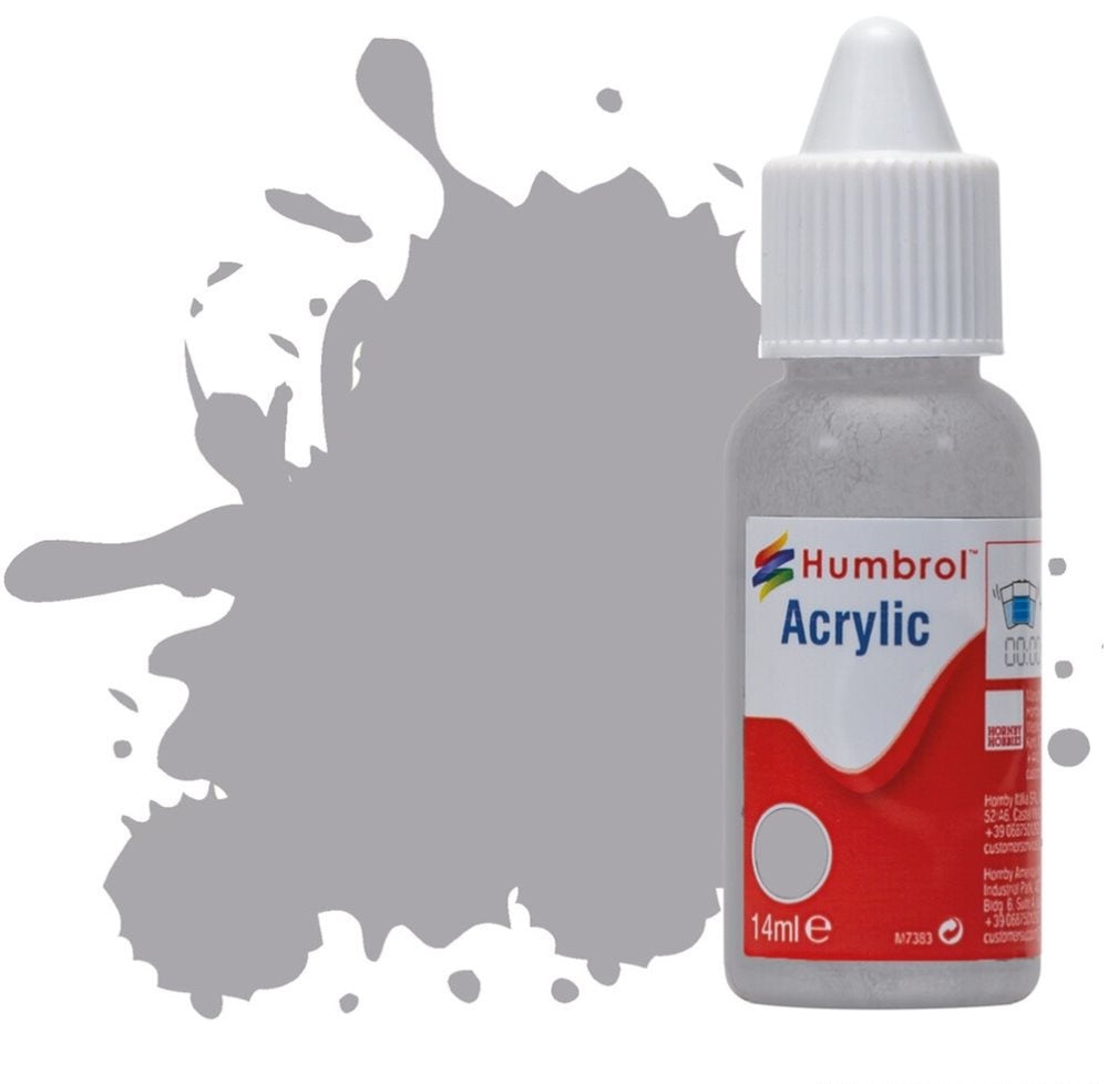 Humbrol No 40 Pale Grey Gloss - 14ml Acrylic Dropper Bottle -  -  - Model Realm