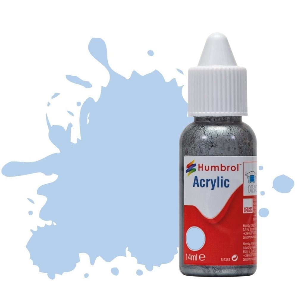 Humbrol No 44 Pastel Blue - Matt - 14ml Acrylic Dropper Bottle -  -  - Model Realm