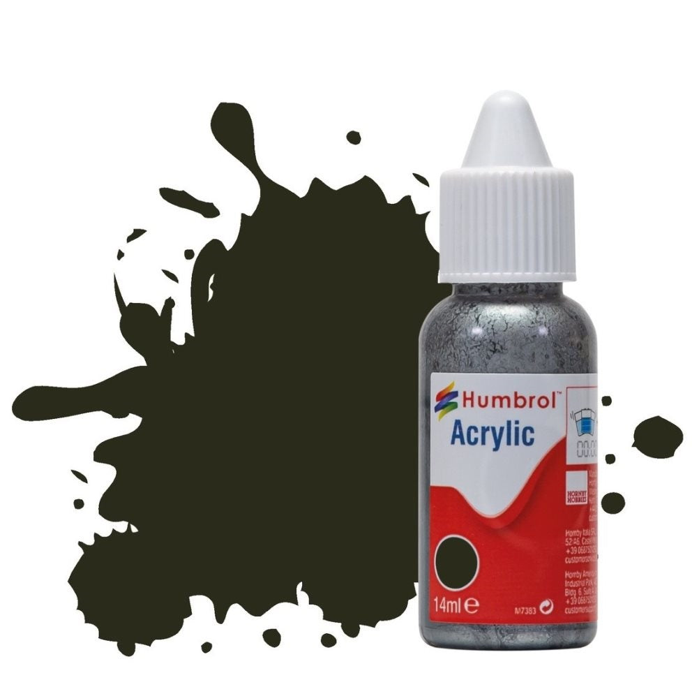 Humbrol No 53 Gunmetal Metallic - 14ml Acrylic Dropper Bottle -  -  - Model Realm