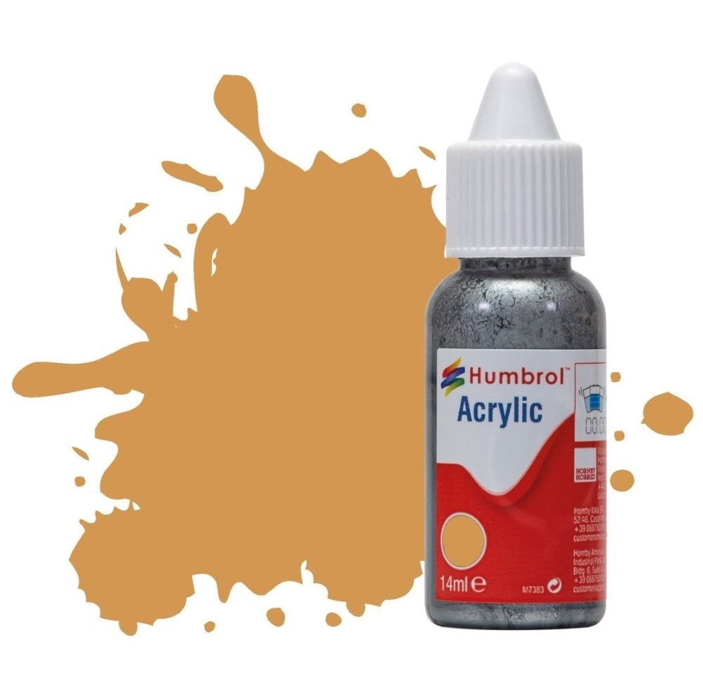 Humbrol No 63 Sand Matt - 14ml Acrylic Dropper Bottle -  -  - Model Realm