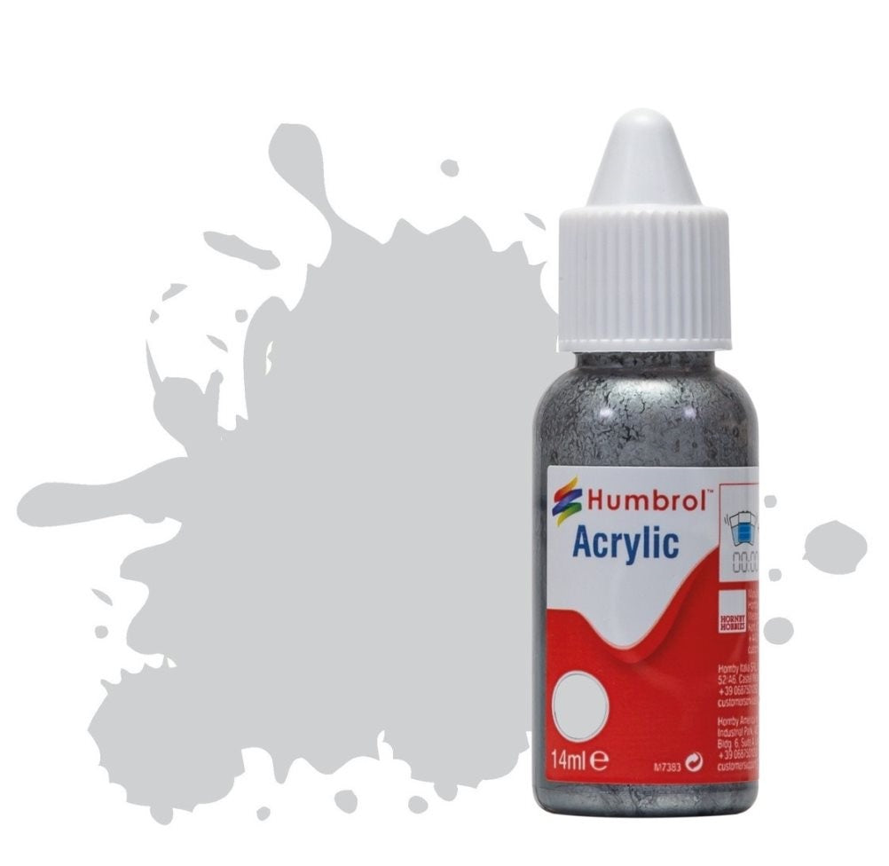 Humbrol No 64 Light Grey - Matt - 14ml Acrylic Dropper Bottle -  -  - Model Realm