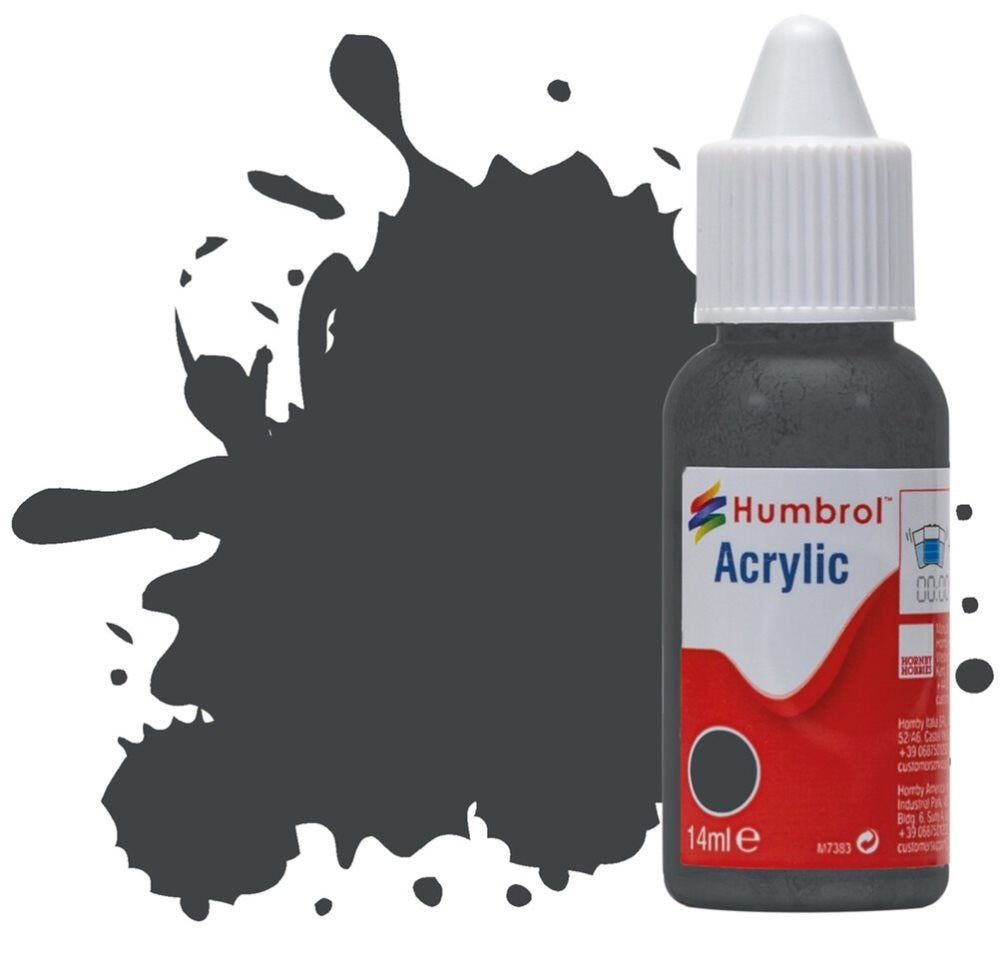 Humbrol No 66 Olive Drab Matt - 14ml Acrylic Dropper Bottle -  -  - Model Realm