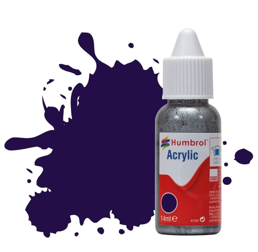 Humbrol No 68 Purple Gloss  - 14ml Acrylic Dropper Bottle -  -  - Model Realm