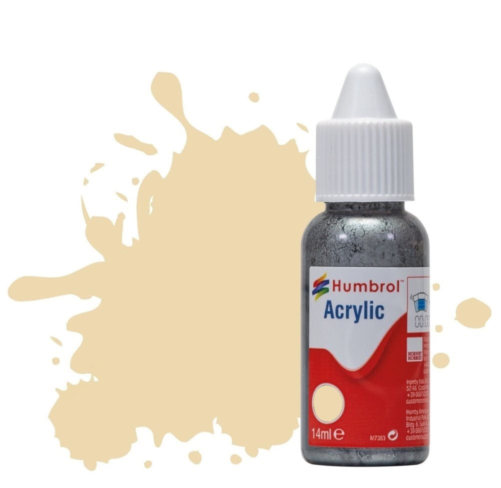 Humbrol No 71 Oak Satin - 14ml Acrylic Dropper Bottle -  -  - Model Realm