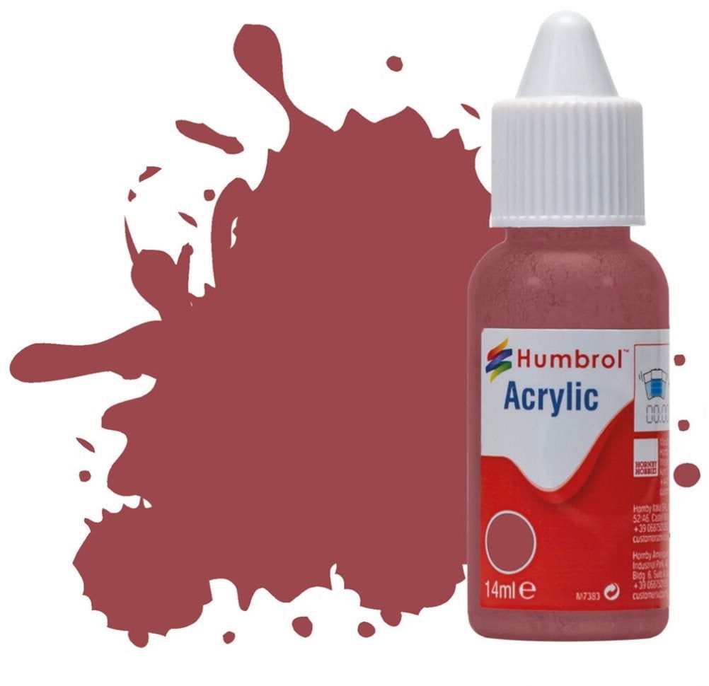 Humbrol No 73 Wine Matt- 14ml Acrylic Dropper Bottle -  -  - Model Realm