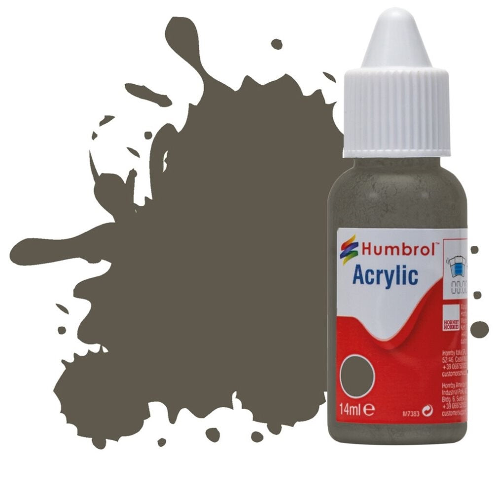 Humbrol No 75 Bronze Green Matt - 14ml Acrylic Dropper Bottle -  -  - Model Realm