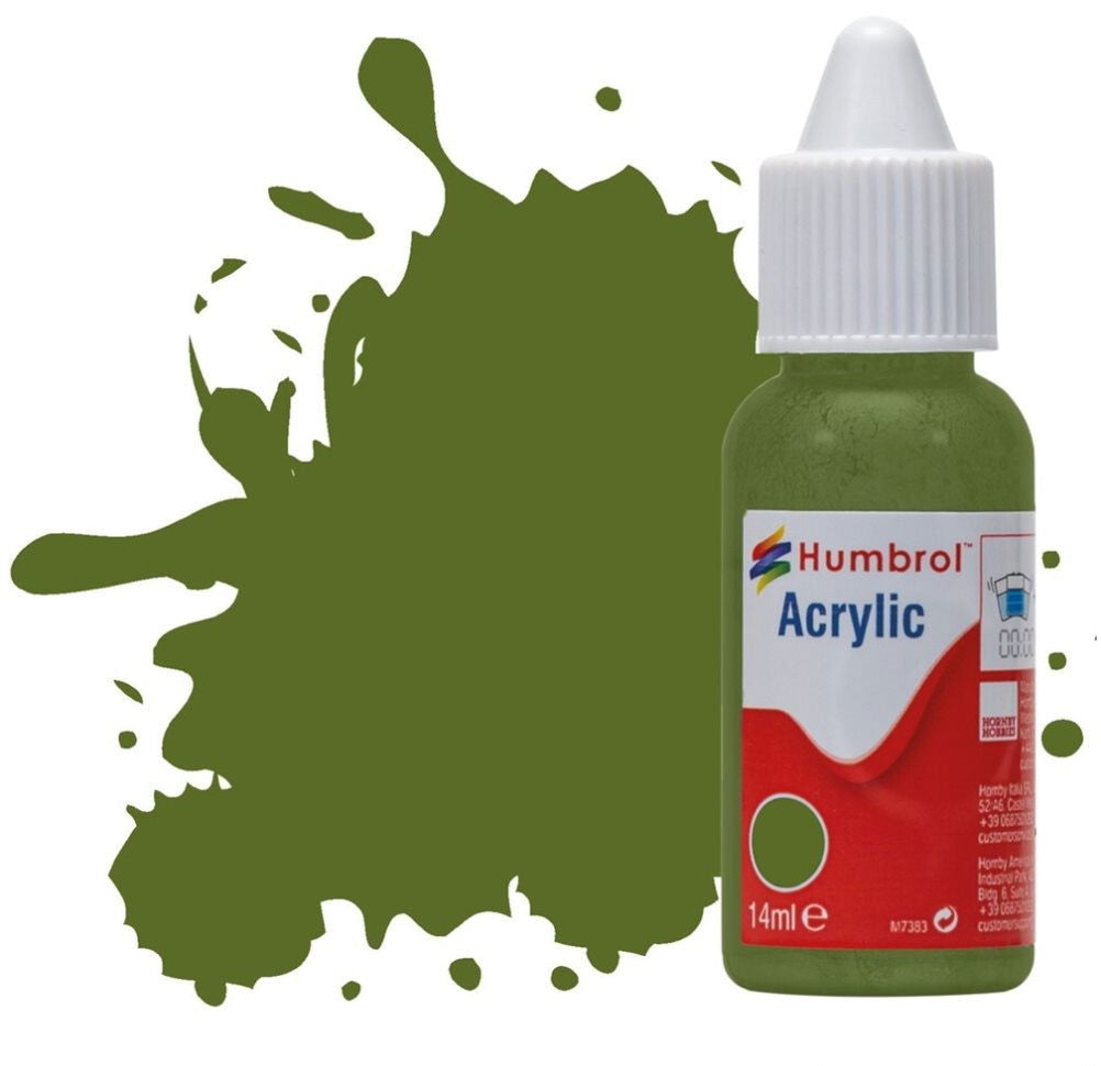 Humbrol No 88 Deck Green Matt - 14ml Acrylic Dropper Bottle -  -  - Model Realm