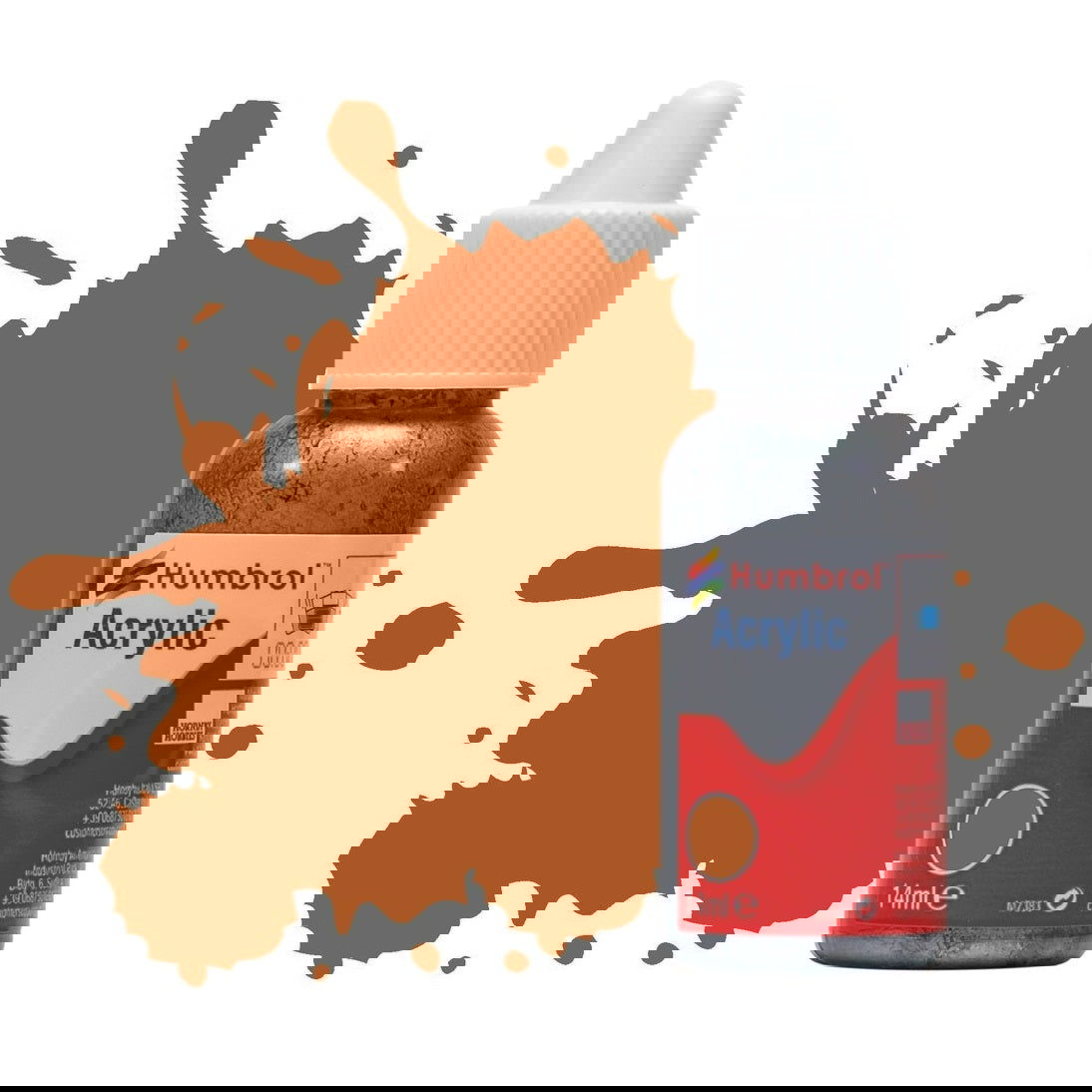 Humbrol No 9 Tan - Gloss - 14ml Acrylic Dropper Bottle -  -  - Model Realm