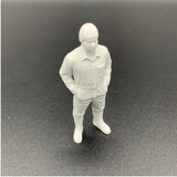 Mechanic crew figure for scale model boats