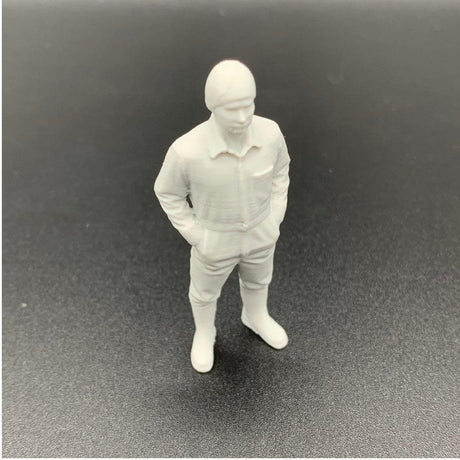 Mechanic crew figure for scale model boats