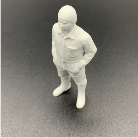 3D printed mechanic crew figure for scale model scenes