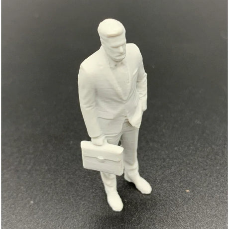 Office worker figure for scale models and dioramas