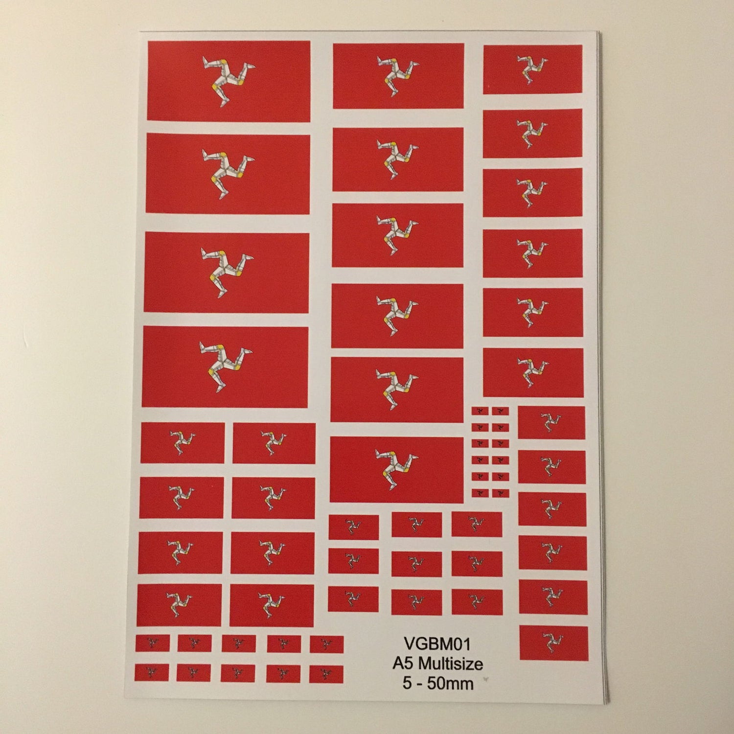 Isle of Man Flag -  -  - Model Realm