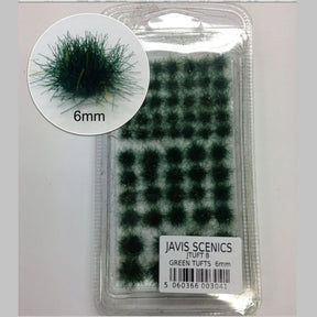 Javis Static Grass Tuft Sets 6mm – Green - Model Realm