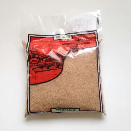 Javis Large Extra Fine Brown Ballast model railway