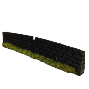 Javis OO Gauge Garden Damaged walling Dark Brown - Model Realm