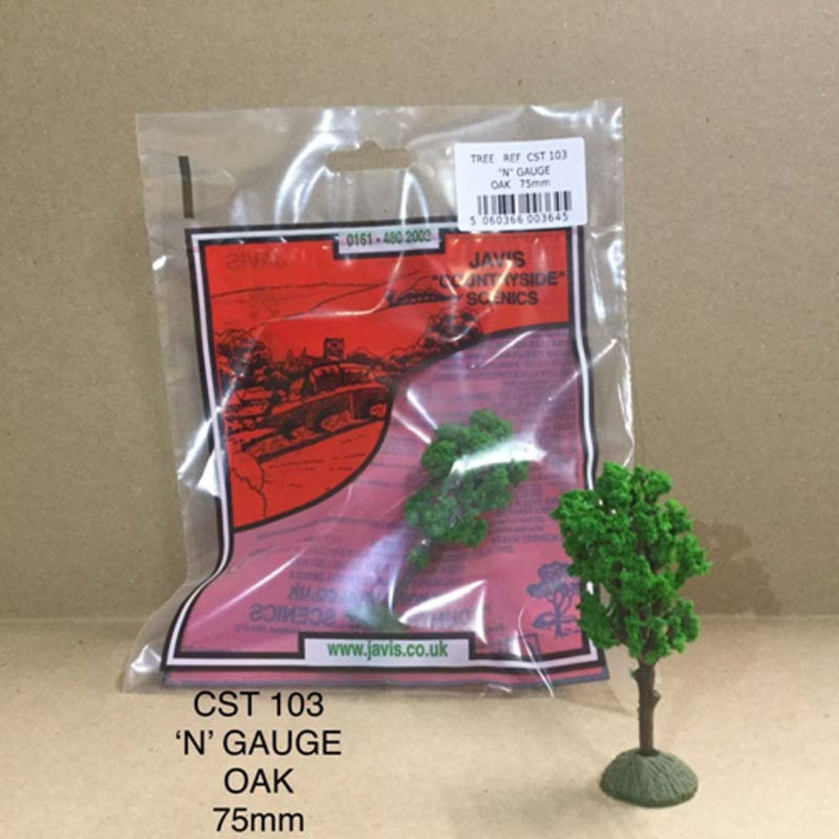 Javis Trees N Gauge Oak 75mm -  -  - Model Realm