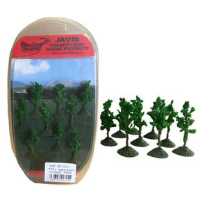 Javis Trees OO Gauge Countryside Trees 9 x 50mm - Model Realm