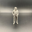 Lifeboat rescue crew figure wearing maritime gear and knitted hat shown from front view