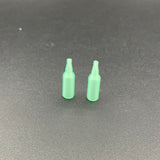 Light Green Miniature beer bottles for scale models, model boats, dioramas and dollshouses