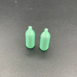 Light Green Miniature stubby beer bottles for scale models, model boats and dioramas