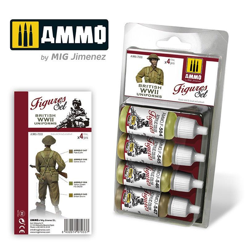 British Uniforms WWII Set – Ammo by Mig Jimenez