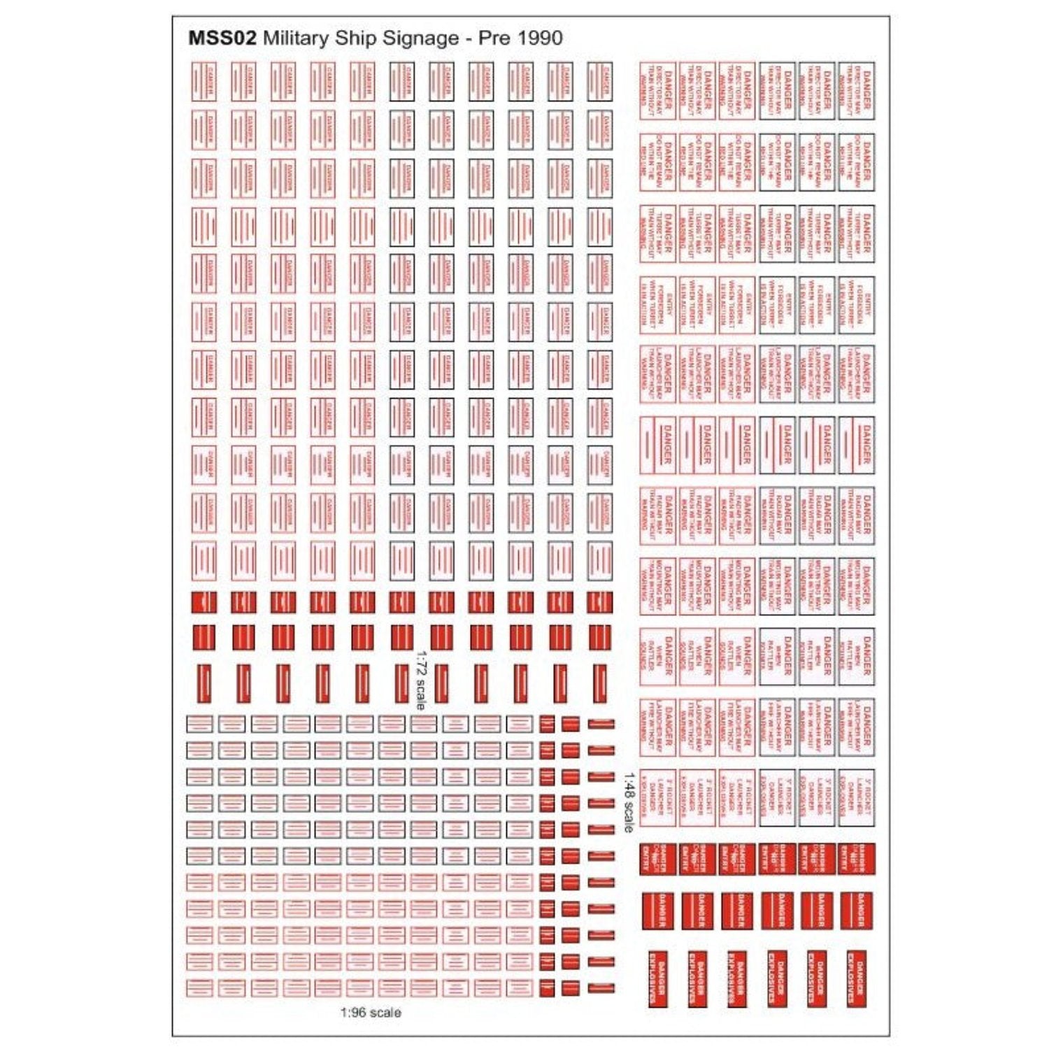Military Ship Signage Pre 1990 -  -  - Model Realm
