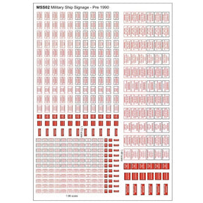 Military Ship Signage Pre 1990 - Model Realm