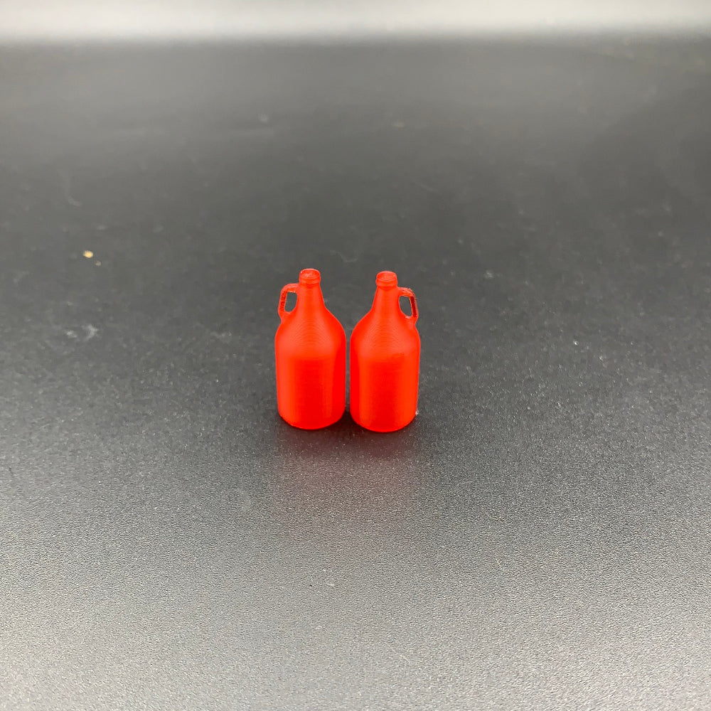 Miniature Growler Beer Bottles for dioramas, Model Boats