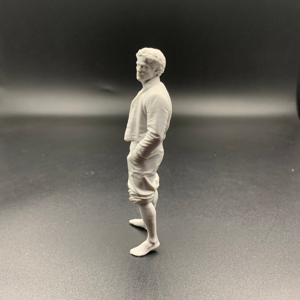 Miniature Jack Tar sailor figure for maritime model making