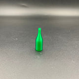Miniature wine bottle in Green for model boats and ship models
