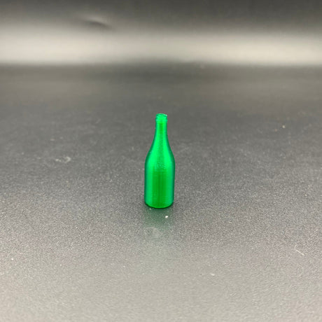 Miniature wine bottle in Green for model boats and ship models