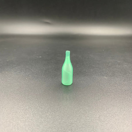 Miniature wine bottle in Light Green for model boats and ship models