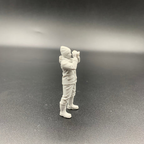 Model Boat Female Crew Figure with Binoculars 