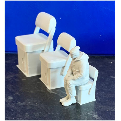 Model Boat Seat with locker scale model