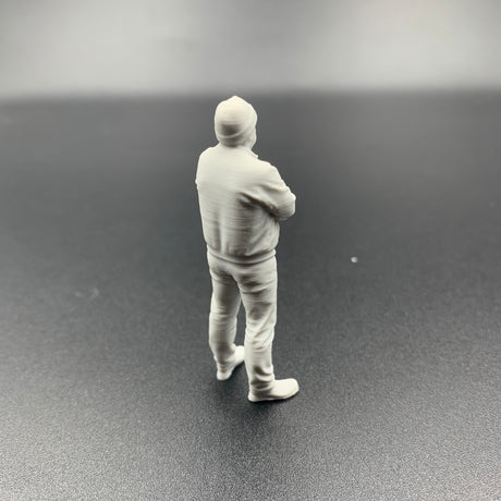 Model boat crew figure fisherman