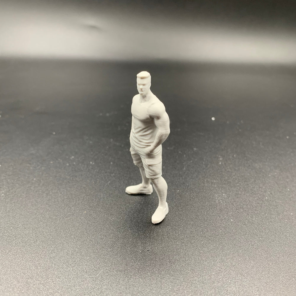 Muscular Crew Figure – Hands in Pockets – Summer Collection 1/32 scale in picture
