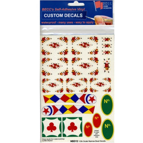 Narrow Boat Decal Set 1:12 Scale - Model Realm