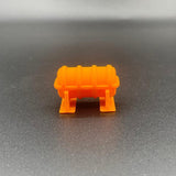 Orange Front View Liferaft Canister for Model Boat Fittings