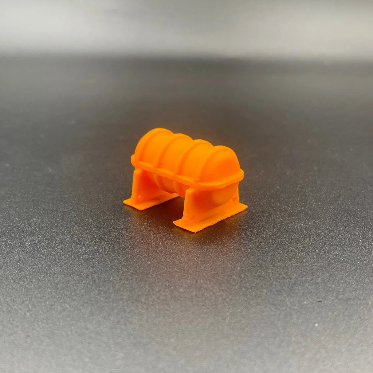 Orange Side View Liferaft Canister for Model Boat Fittings