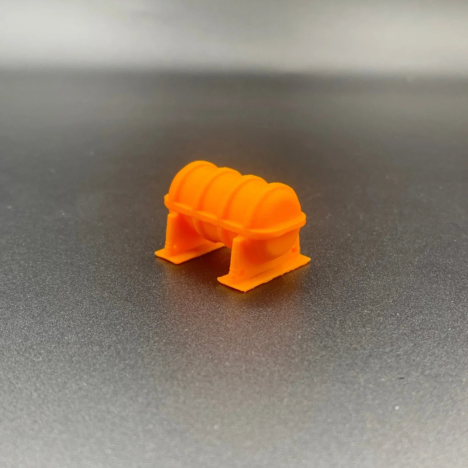 Orange Side View Liferaft Canister for Model Boat Fittings