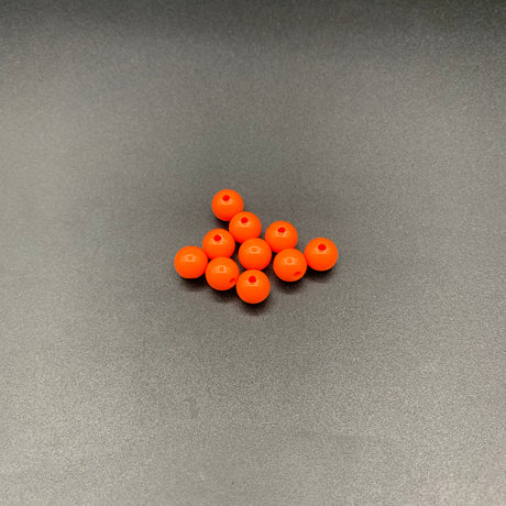 Orange plastic fishing boat net floats, 10mm, pack of 10 – model boat fittings