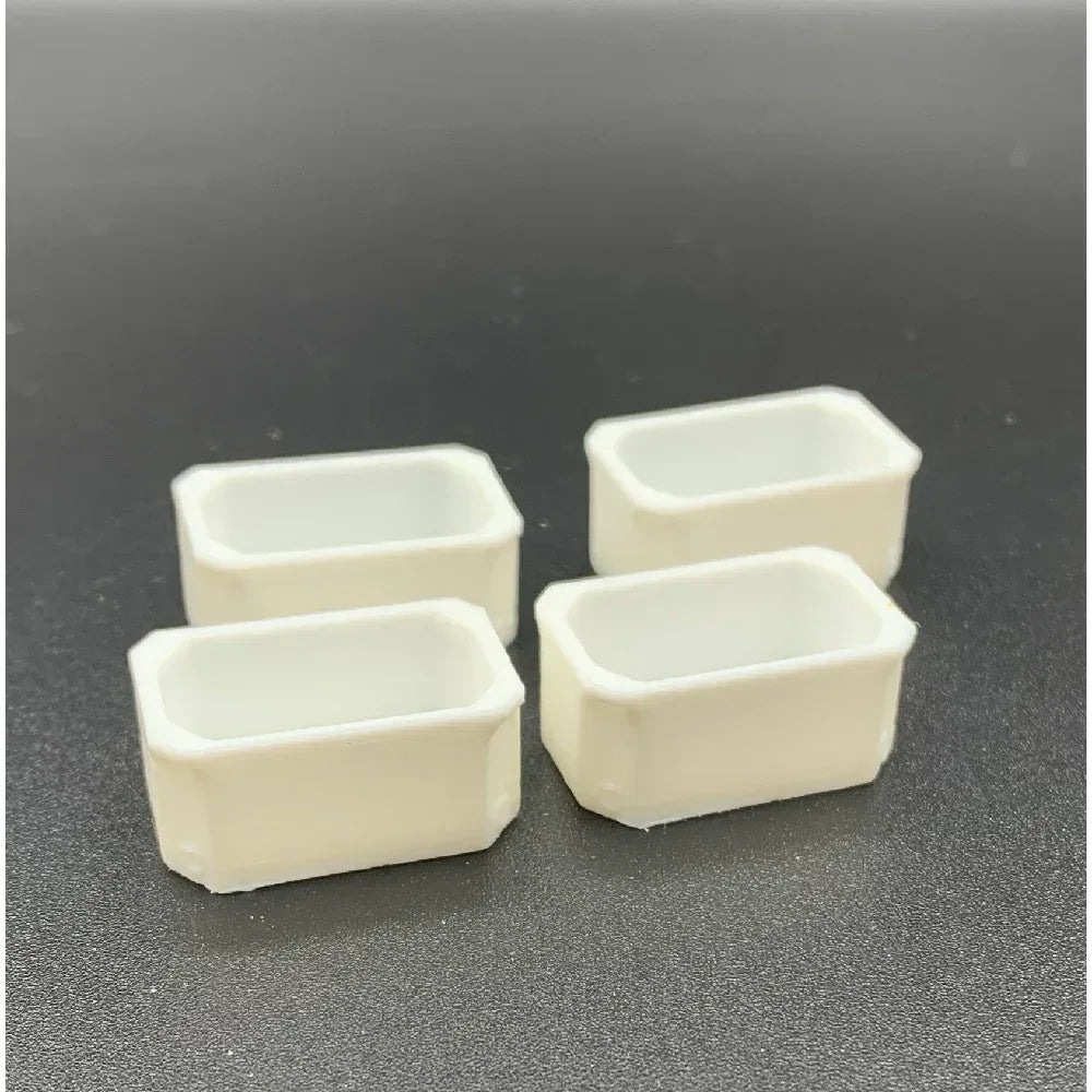 Pack of 4 Fish Tubs Model Boat Fittings